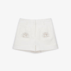 SOUTHCAPE S22 WOMEN LOGO POCKET ROLLUP SHORT WHITE