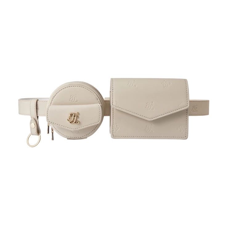 FAIRLIAR FL EMBOSSED BELT BAG BEIGE FREE