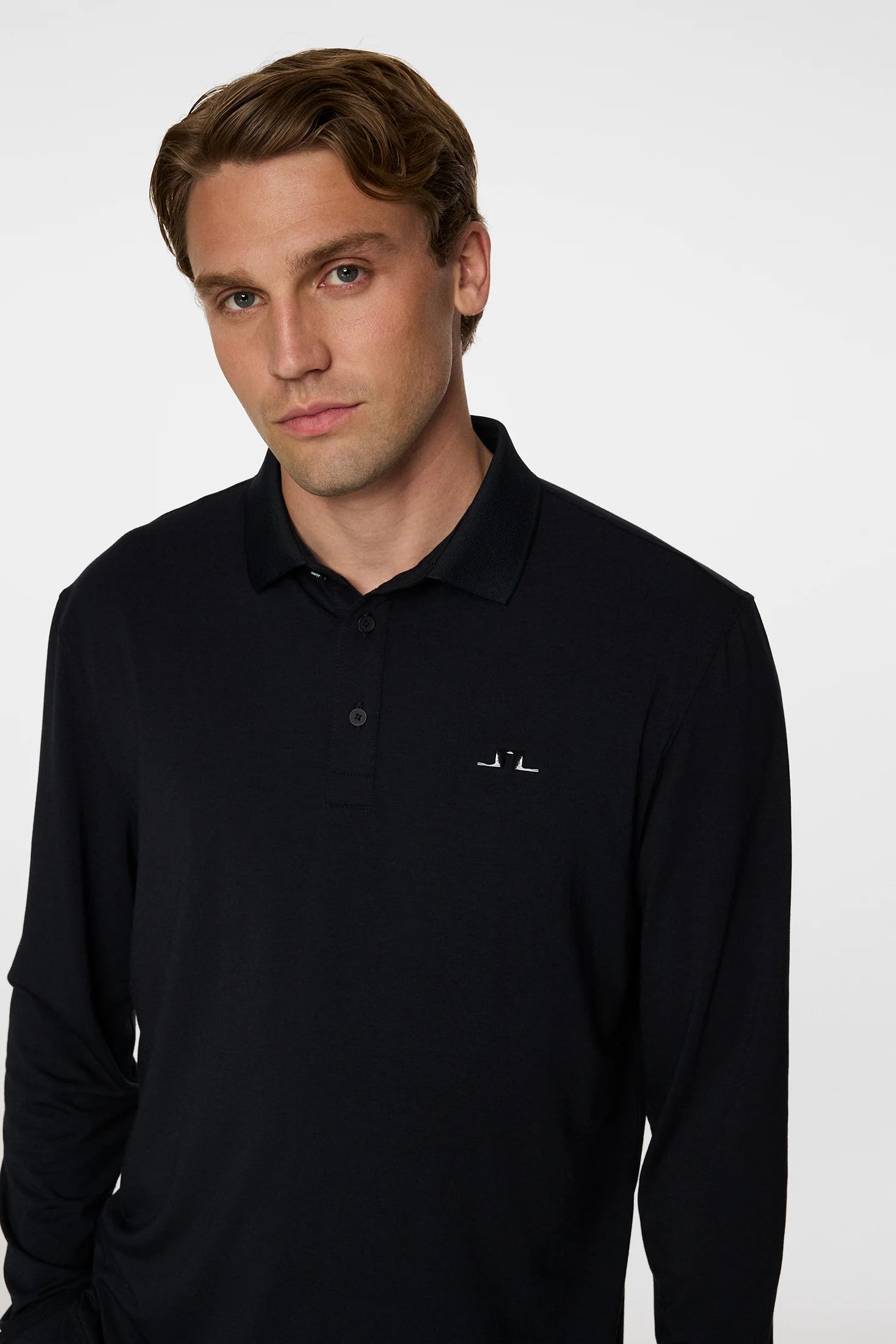 J.Lindeberg Men Florian Long Sleeve Polo