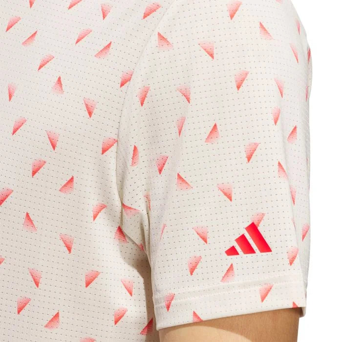 Adidas Men Ultimate365 Printed Slice Mesh Golf Polo Shirt
