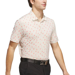 Adidas Men Ultimate365 Printed Slice Mesh Golf Polo Shirt