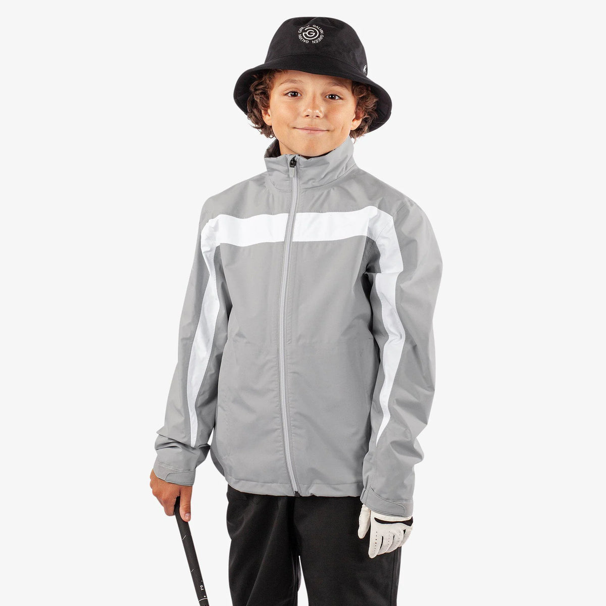 GALVIN GREEN JUNIOR'S ROBERT WATERPROOF JACKET Sharkskin White