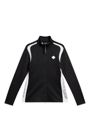 J.LINDEBERG FW23 WOMEN SOLAR FULL ZIP MID LAYER BLACK