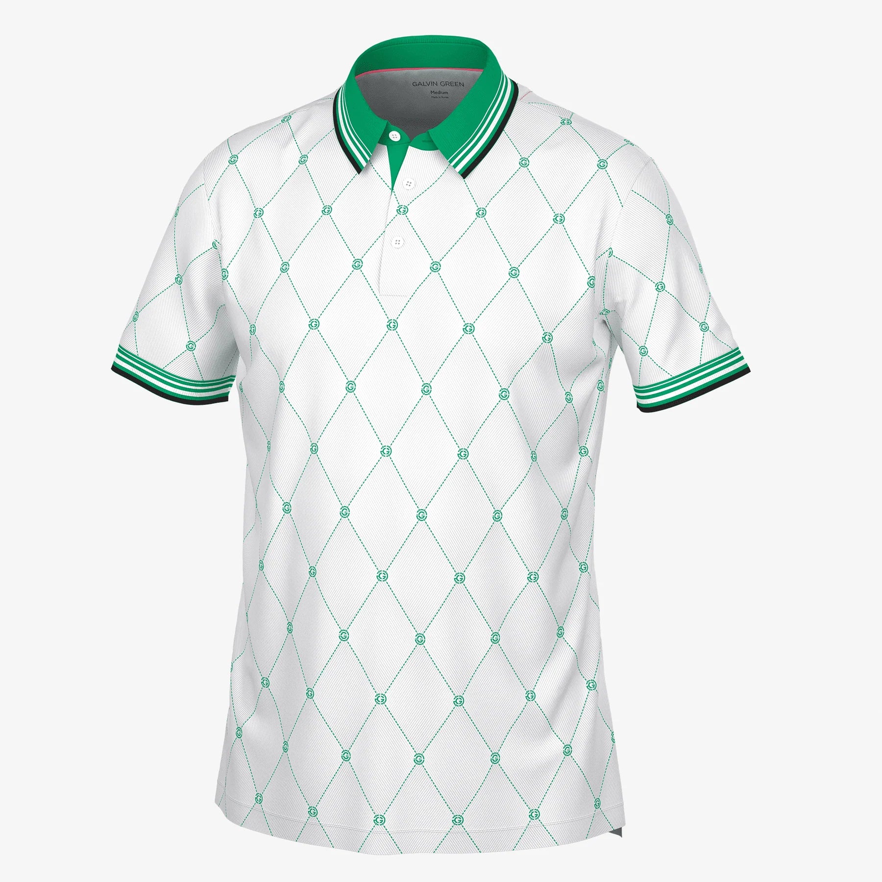 GALVIN GREEN Men Miguel Breathable Short Sleeve Golf Shirt