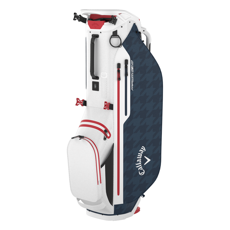 CALLAWAY 2024 FAIRWAY C HD STAND BAG (WHITE/NAVY HOUNDS/RED)