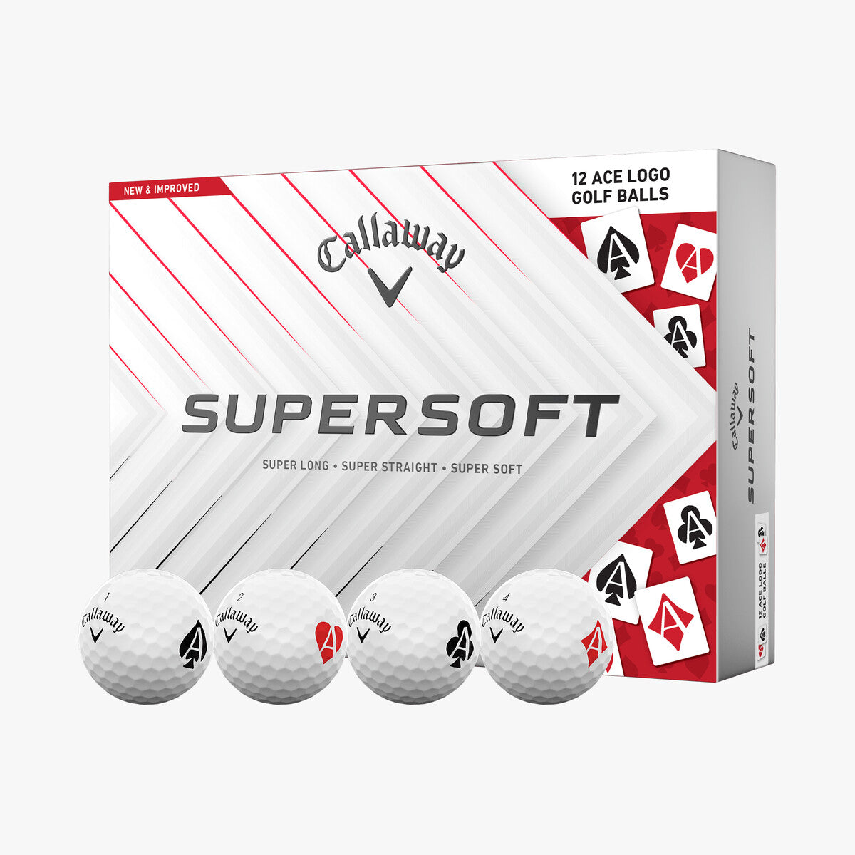 Callaway 2025 Supersoft Aces Golf Balls