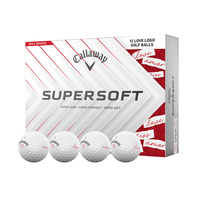 Callaway 2025 Supersoft Love - Valentine's Day Golf Balls