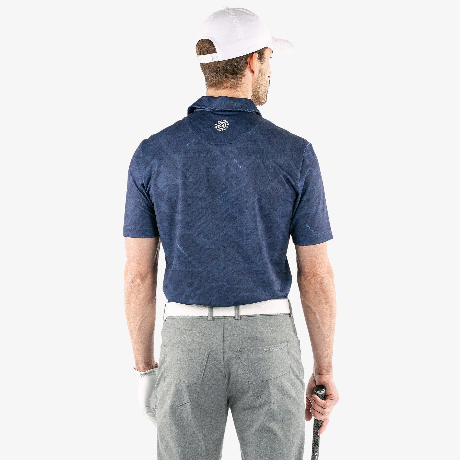 GALVIN GREEN MEN MAZE BREATHABLE SHORT SLEEVE SHIRT