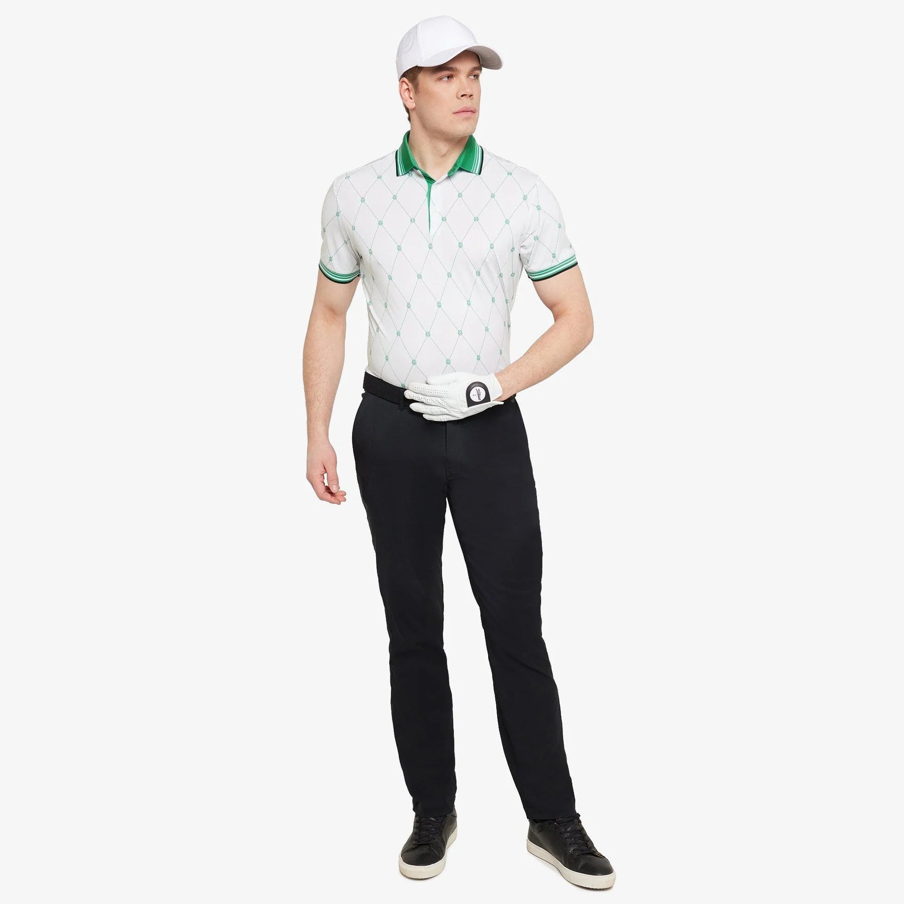 GALVIN GREEN Men Miguel Breathable Short Sleeve Golf Shirt
