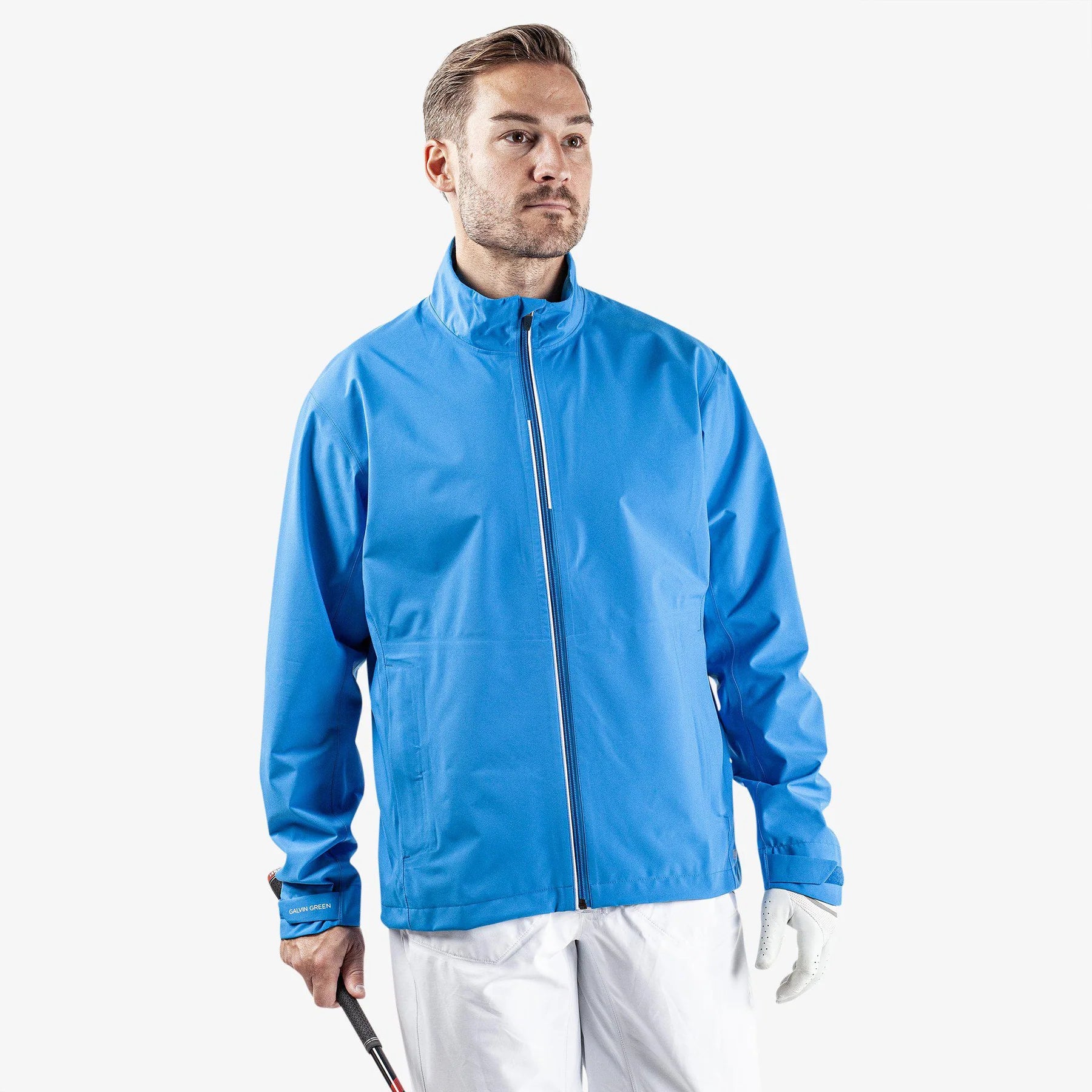 GALVIN GREEN MEN ARVIN WATERPROOF JACKET Blue White