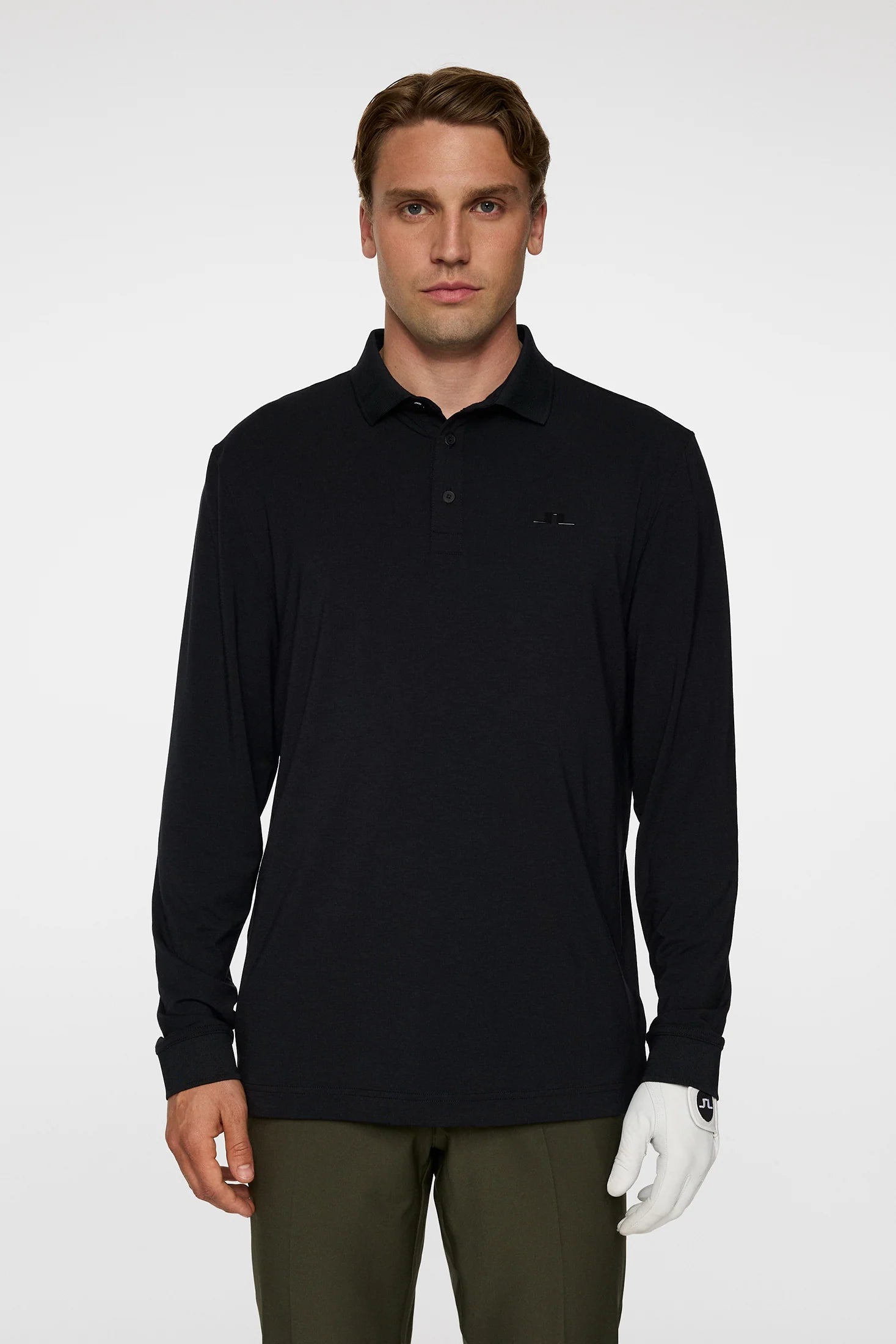 J.Lindeberg Men Florian Long Sleeve Polo