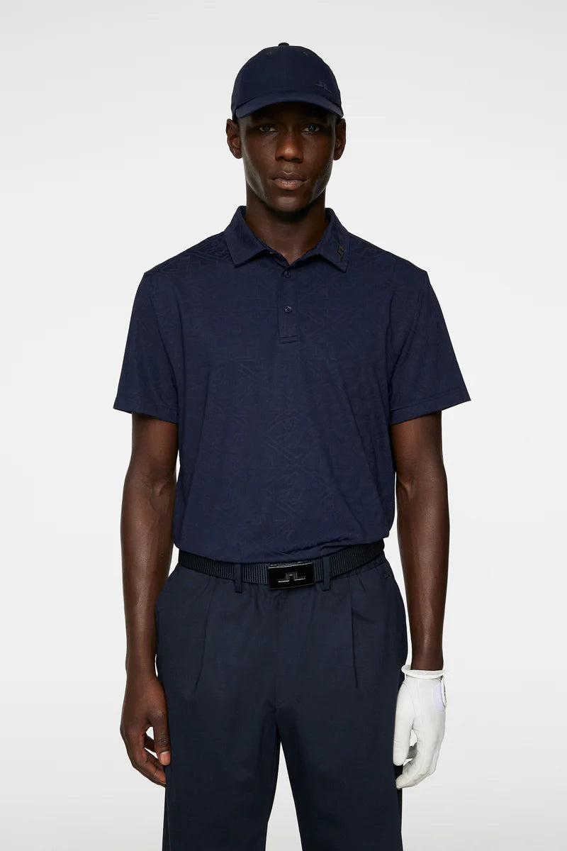 J.Lindeberg Men Bison Jacquard Polo