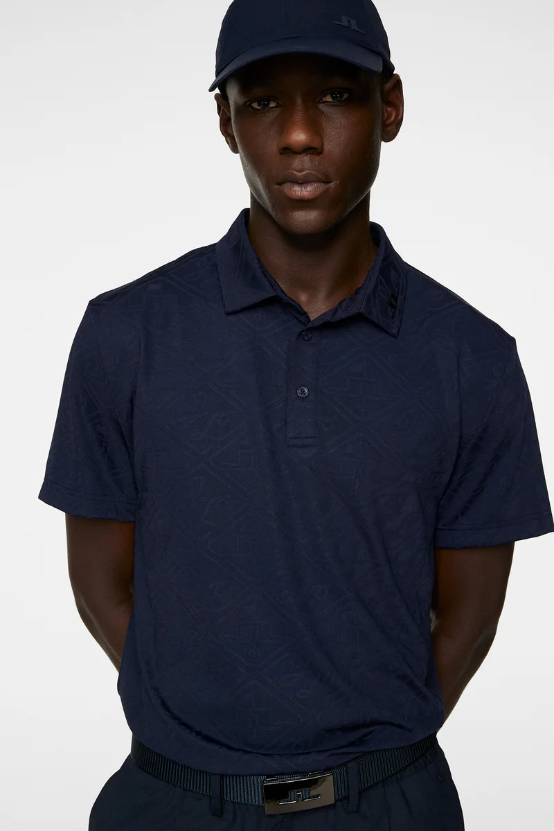 J.Lindeberg Men Bison Jacquard Polo