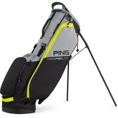 PING HOOFER LITE 231C 01 STAND BAG DOUBLE STRAP (9 COLORS / PRINTS) Black Iron Neon