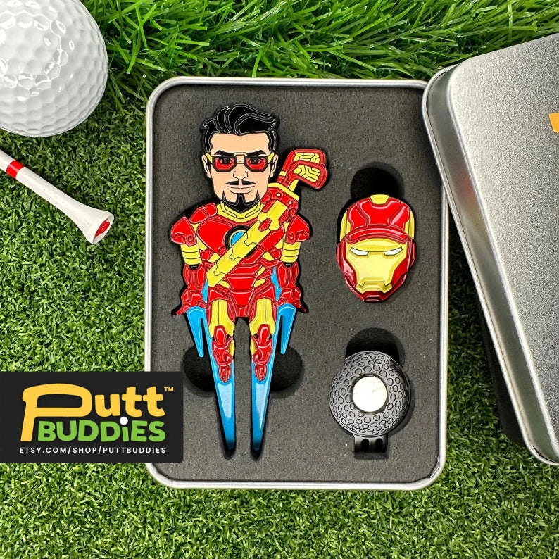 PuttBuddies 9-Iron Man Golf Divot Tool