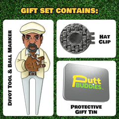 PuttBuddies Golf Coach Divot Tool and Ball Marker Gift Set