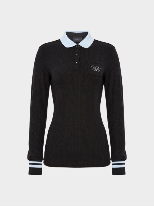 W.ANGLE Women's CO Bone Structure Polo Shirt