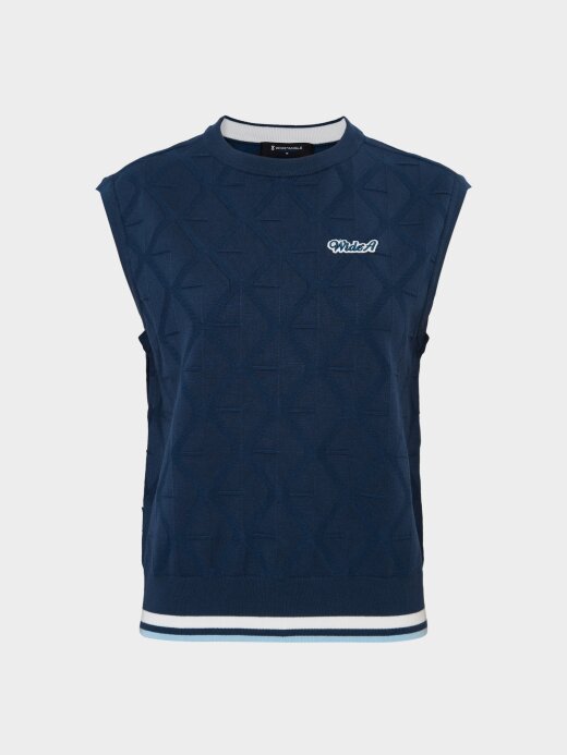 W.ANGLE Women's CO Full-Panel Pattern Round Vest