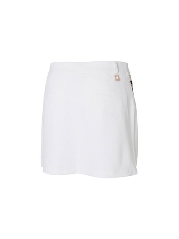 W.ANGLE SS22 WOMEN PART PLEATED A-LINE SKIRT