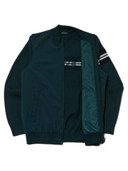 W.ANGLE Men's TO Woven Hybrid Full Zip Sweater