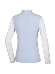 W.ANGLE [ICE-FIT] WOMEN TO GOLJI MIX HIGH NECK T-SHIRT