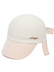 W.ANGLE WOMEN KNIT MOLDED RIBBON CAP