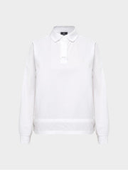 W.ANGLE Women's TO Loose Fit Woven Polo Shirt L