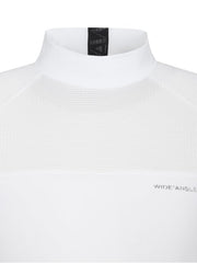 W.ANGLE [ICE-FIT] Women's TO Mesh Jacquard High Neck T-Shirt