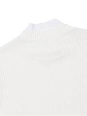 W.ANGLE Women's CO Double-Early Turtleneck T-Shirt
