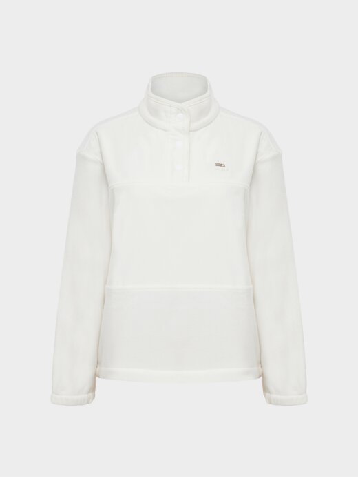 W.ANGLE Women's Co Woven Mix Fleece Sweatshirt