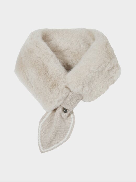 W.ANGLE Women's CO Knit Fur Neck Warmer