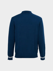W.ANGLE Men's CO Nordic Cable Polo Sweater