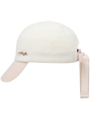 W.ANGLE WOMEN KNIT MOLDED RIBBON CAP