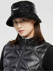 W.ANGLE Women's CO Quilted Earflap Bucket Hat
