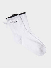 W.ANGLE Women's CO Chain Ribbed Mid Socks