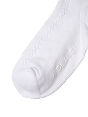 W.ANGLE Women's CO Chain Ribbed Mid Socks
