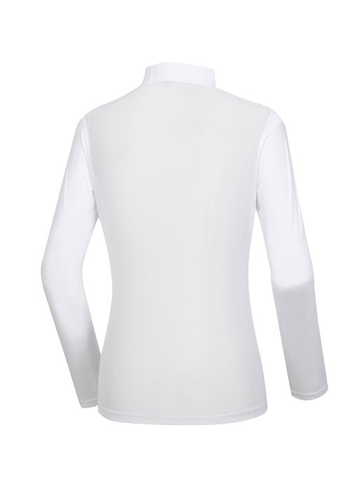 W.ANGLE Women TO High Neck Mesh Color Block Base Layer