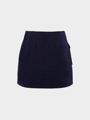 W.ANGLE Women's CO Fake Wrap Skirt A-Line Culottes