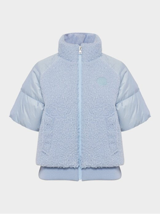 W.ANGLE Women's CO Shearling Mix-Match Short-Sleeve Down