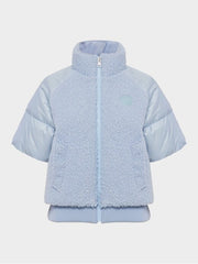 W.ANGLE Women's CO Shearling Mix-Match Short-Sleeve Down