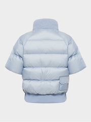 W.ANGLE Women's CO Shearling Mix-Match Short-Sleeve Down