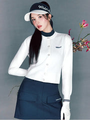 W.ANGLE Women's CO Sleeveless Cardigan 2WAY Sweater