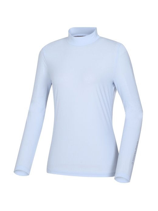 W.ANGLE Women TO High Neck Mesh Color Block Base Layer