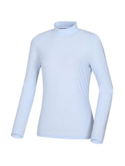 W.ANGLE Women TO High Neck Mesh Color Block Base Layer