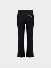 W.ANGLE Women's CO Artwork Point Bootcut Pants