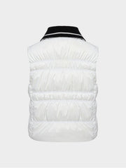 W.ANGLE Women's TO Shirring Point Polo Down Vest