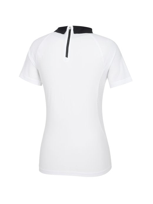 W.ANGLE Women's TO PRO Punching Mix Zip-Up Polo T-Shirt