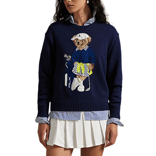 Ralph Lauren RLX Women Polo Bear Crewneck Sweater