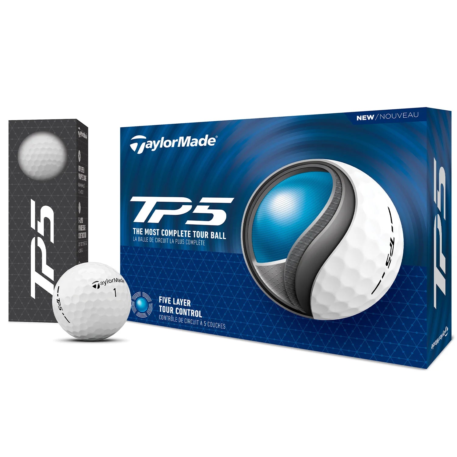 TAYLORMADE 2024 TP5 GOLF BALLS DOZEN PACK