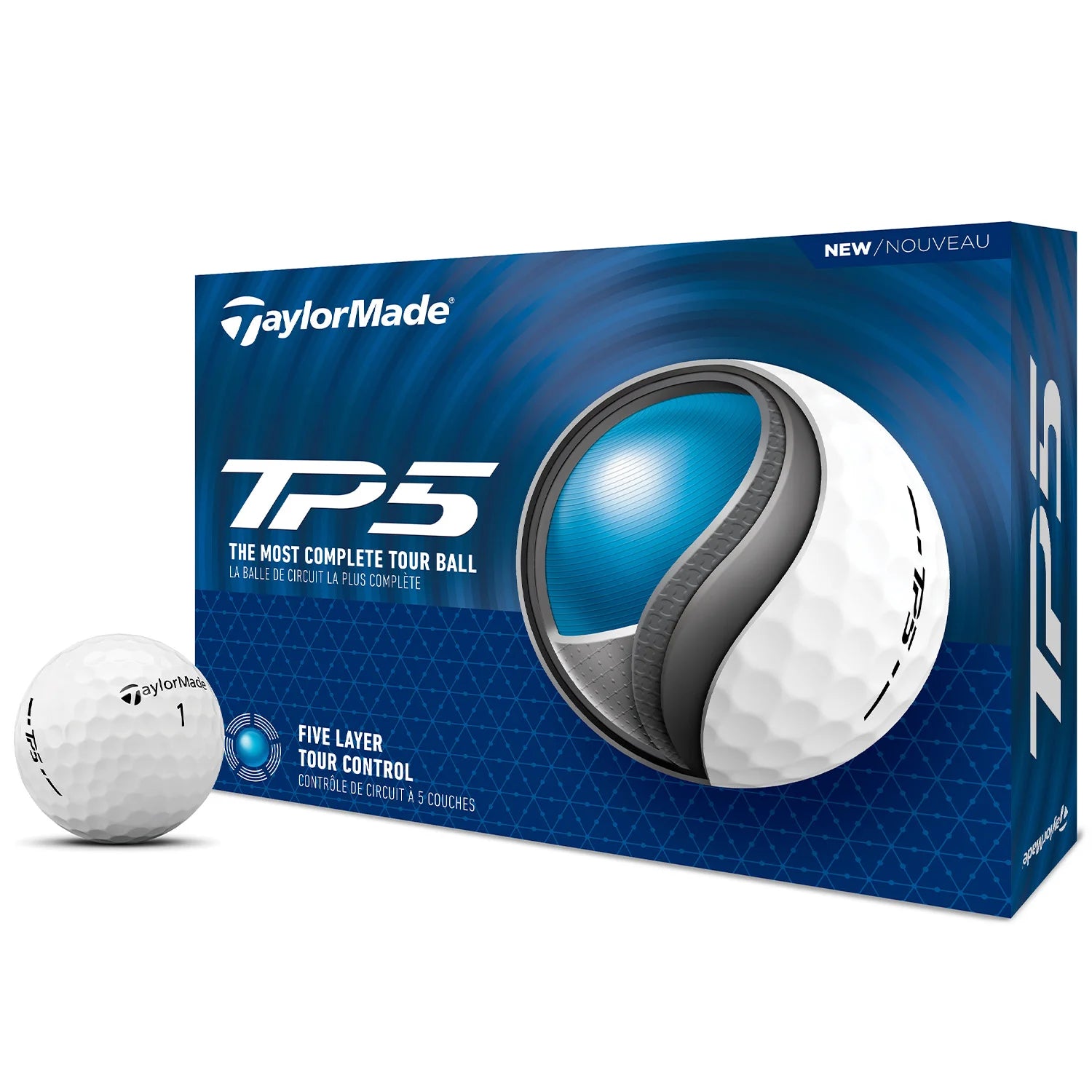 TAYLORMADE 2024 TP5 GOLF BALLS DOZEN PACK